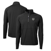Las Vegas Raiders Cutter & Buck Adapt Eco Knit Hybrid Recycled Quarter-Zip Throwback Pullover Top Black - NFL