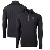 Indianapolis Colts Cutter & Buck Adapt Eco Knit Stretch Recycled Quarter-Zip Throwback Pullover Top Black - NFL