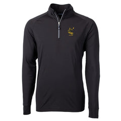 Pittsburgh Steelers Cutter & Buck Adapt Eco Knit Stretch Recycled Quarter-Zip Throwback Pullover Top Black - NFL