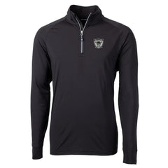 Las Vegas Raiders Cutter & Buck Adapt Eco Knit Stretch Recycled Quarter-Zip Throwback Pullover Top Black - NFL