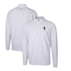 Atlanta Falcons Cutter & Buck Throwback Logo Traverse Stretch Quarter-Zip Pullover Top White - NFL