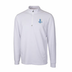 Detroit Lions Cutter & Buck Throwback Logo Traverse Stretch Quarter-Zip Pullover Top White - NFL