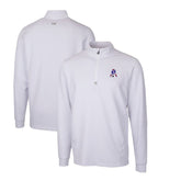 New England Patriots Cutter & Buck Throwback Logo Traverse Stretch Quarter-Zip Pullover Top White - NFL