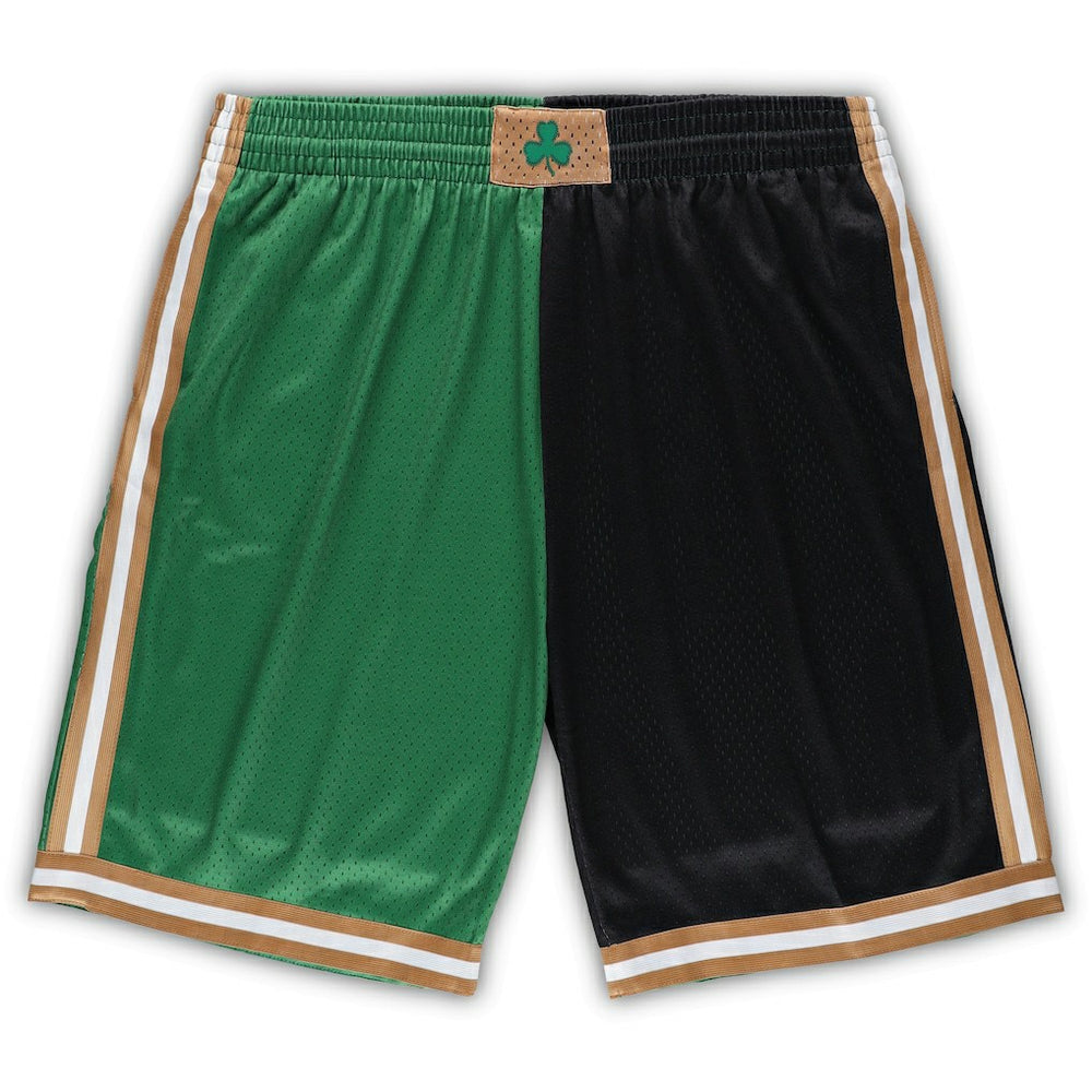 Mitchell & Ness - Boston Celtics Big & Tall Hardwood Classics Split Swingman Shorts - Kelly Green/Black