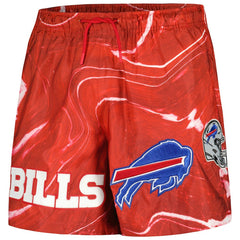 Buffalo Bills Pro Standard Allover Marble Print Shorts Red - NFL