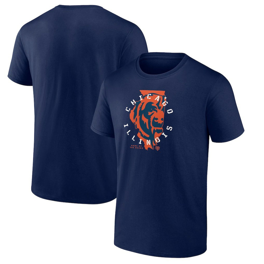 Chicago Bears Route Runner T-Shirt Navy - NFL