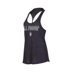 USWNT Concepts Sport Women's Radiant Twist Back Scoop Neck Tank Top - Heather Charcoal