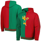 Mitchell & Ness - Milwaukee Bucks Hardwood Classics Split Pullover Hoodie - Green/Red