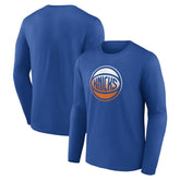 NBA - New York Knicks Gradient Logo Long Sleeve T-Shirt - Blue