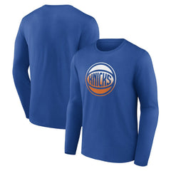 NBA - New York Knicks Gradient Logo Long Sleeve T-Shirt - Blue