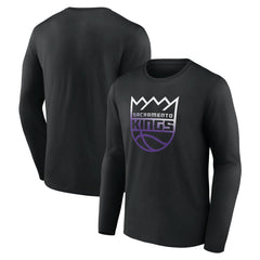 NBA - Sacramento Kings Gradient Logo Long Sleeve T-Shirt - Black