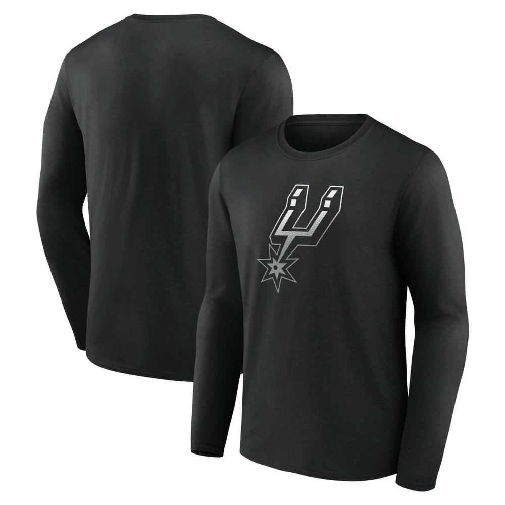 NBA - San Antonio Spurs Gradient Logo Long Sleeve T-Shirt - Black