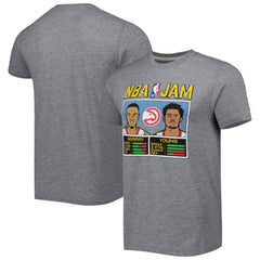 NBA - Dejounte Murray & Trae Young Atlanta Hawks Homage NBA Jam Tri-Blend T-Shirt - Gray