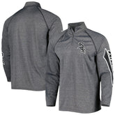 Chicago White Sox Stitches Wordmark Raglan Quarter-Zip Top Sale