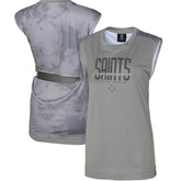 New Orleans Saints Women's No Sweat Tank Top Gray - NFL