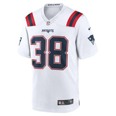 Rhamondre Stevenson New England Patriots Game Player Jersey White - Nike