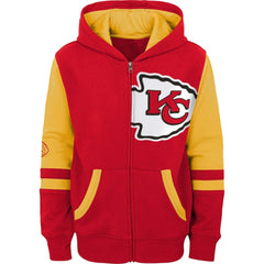 Kansas City Chiefs Preschool Stadium Color Block Full-Zip Hoodie Red - NFL