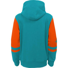 Miami Dolphins Preschool Stadium Color Block Full-Zip Hoodie Aqua - NFL