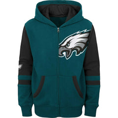 Philadelphia Eagles Preschool Stadium Color Block Full-Zip Hoodie Green - NFL