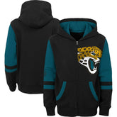 Jacksonville Jaguars Preschool Stadium Color Block Full-Zip Hoodie Black - NFL