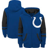 Indianapolis Colts Youth Colorblock Full-Zip Hoodie Royal - NFL