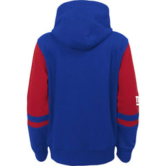 New York Giants Youth Colorblock Full-Zip Hoodie Royal - NFL