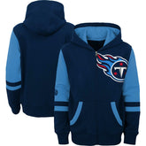 Tennessee Titans Youth Colorblock Full-Zip Hoodie Navy - NFL