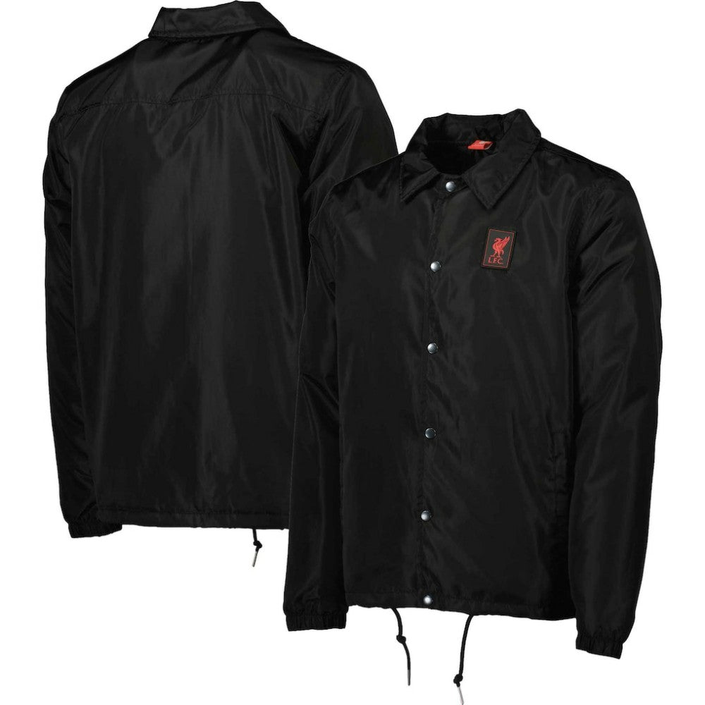 Liverpool Coaches Full-Snap Jacket - Black