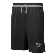 Las Vegas Raiders Cool Down Tri-Color Elastic Training Shorts Black - NFL