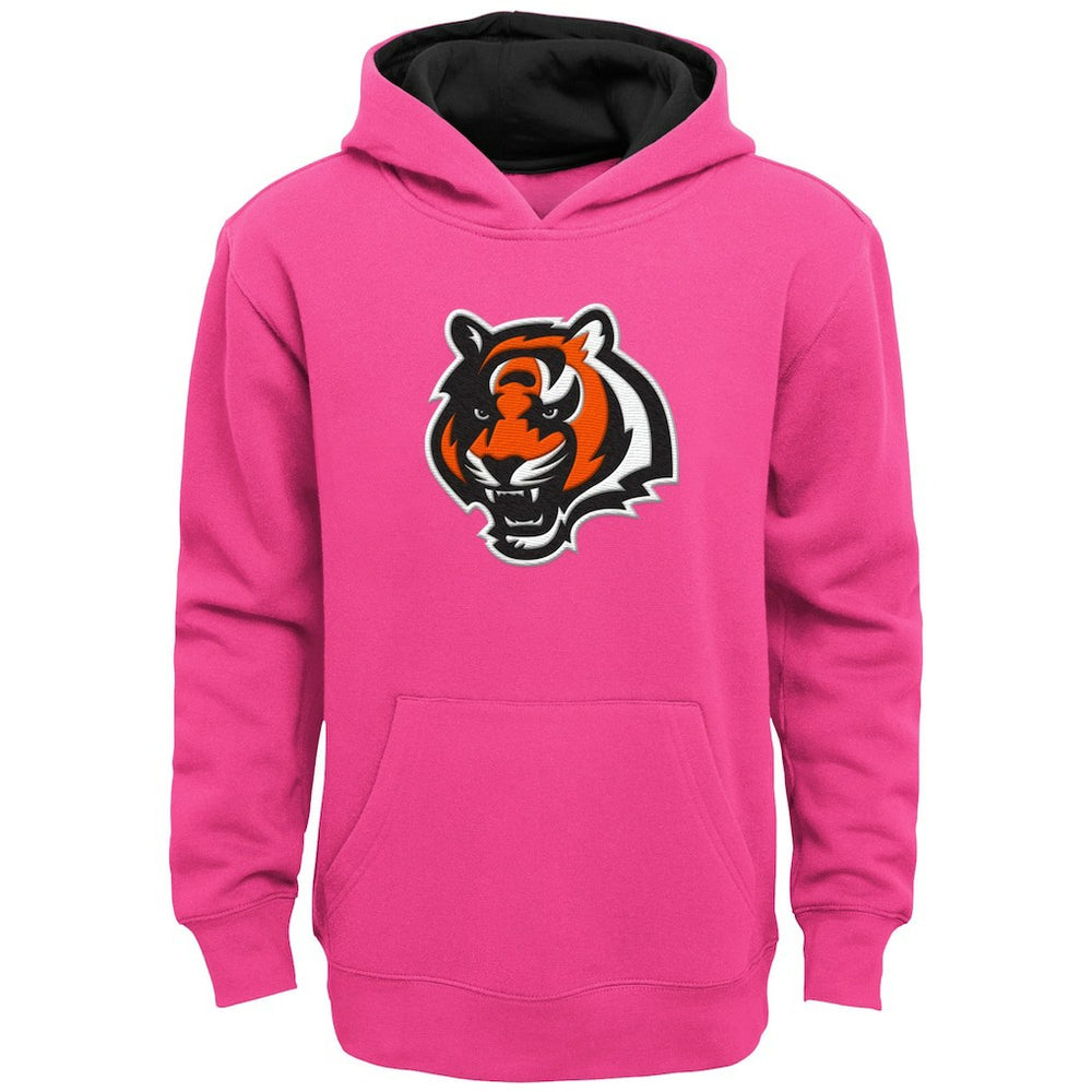 Cincinnati Bengals Girls Youth Prime Pullover Hoodie Pink - NFL