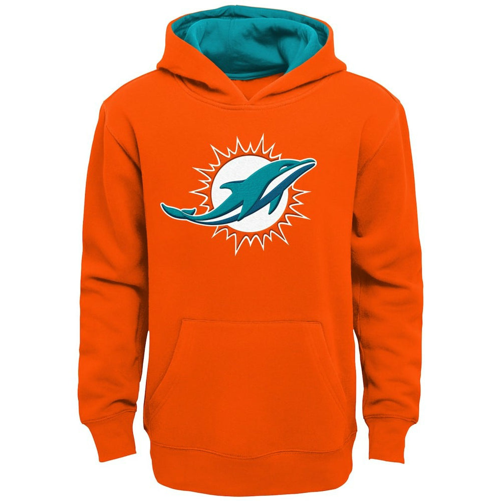 Miami Dolphins Youth Prime Pullover Hoodie Orange - NFL