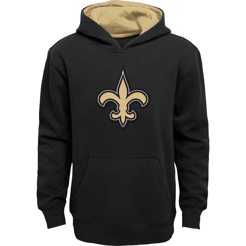New Orleans Saints Youth Prime Pullover Hoodie Black - NFL