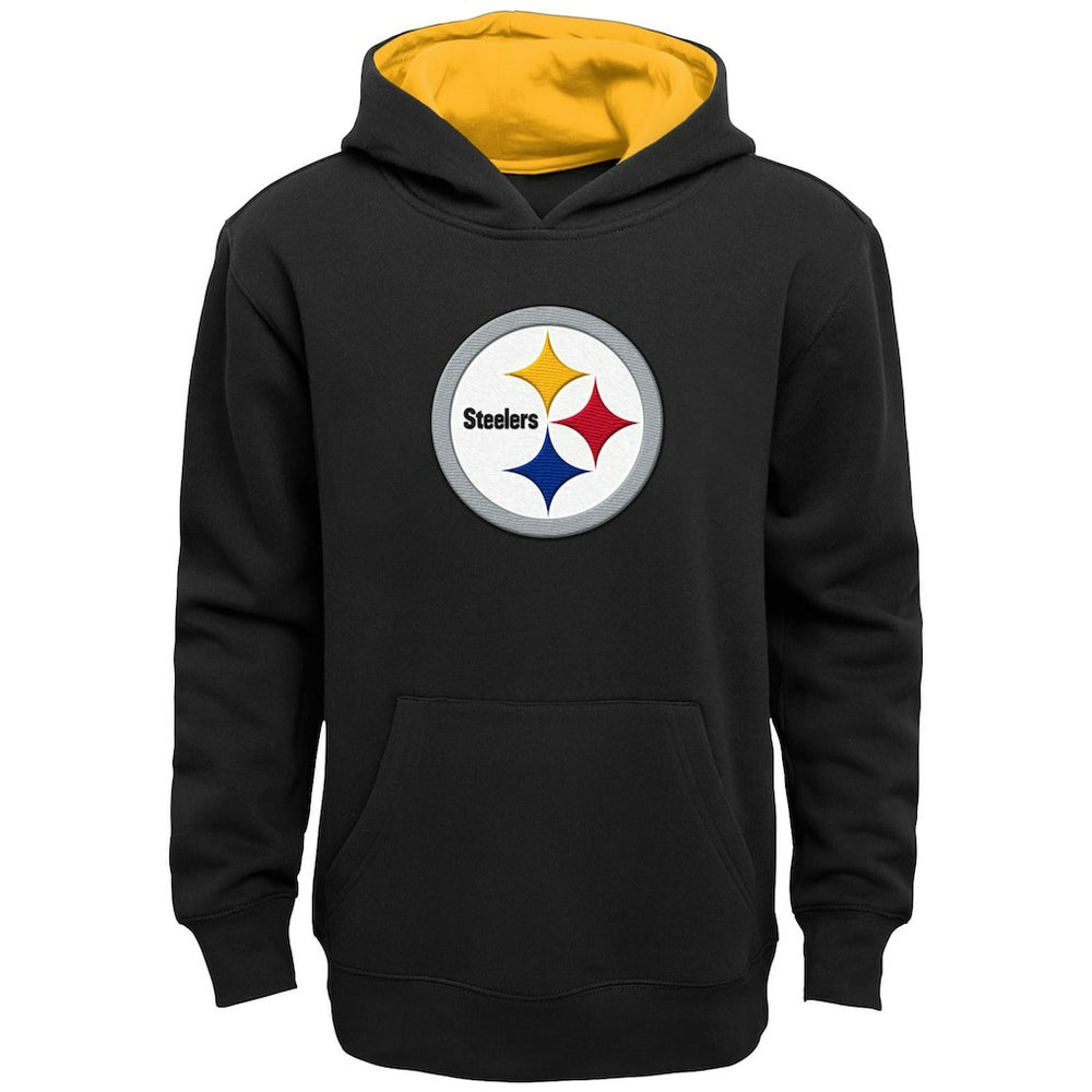 Pittsburgh Steelers Youth Prime Pullover Hoodie Black - NFL