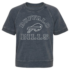 Buffalo Bills Girls Juniors Cheer Squad Raglan T-Shirt Heather Charcoal - NFL