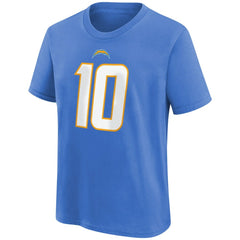 Justin Herbert Los Angeles Chargers Youth Player Name & Number T-Shirt Powder Blue - Nike