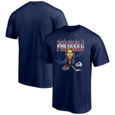Peter Forsberg Colorado Avalanche - Player Caricature T-Shirt Navy