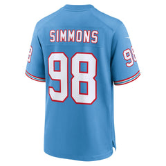 Jeffery Simmons Tennessee Titans Youth Game Jersey Light Blue - Nike