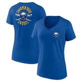 Buffalo Sabres - Women's Territorial V-Neck T-Shirt Royal