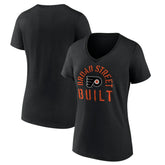 Philadelphia Flyers - Women's Shout Out V-Neck T-Shirt Black