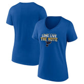 St. Louis Blues - Women's Shout Out V-Neck T-Shirt Blue