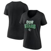 Dallas Stars - Women's Proclamation V-Neck T-Shirt Black