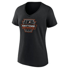 Philadelphia Flyers - Women's Proclamation V-Neck T-Shirt Black