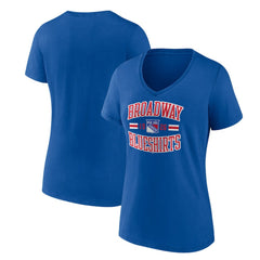 New York Rangers Women's Represent V-Neck T-Shirt Blue