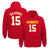 Patrick Mahomes Kansas City Chiefs Youth Mainliner Player Name & Number Pullover Hoodie Red - NFL