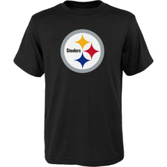 Pittsburgh Steelers Outerstuff Youth Primary Logo T-Shirt Black - NFL