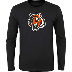 Cincinnati Bengals Youth Primary Logo Long Sleeve T-Shirt Black - NFL