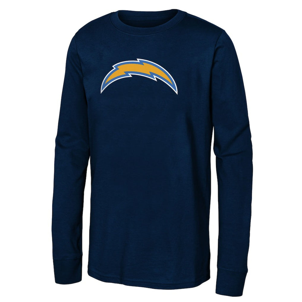 Los Angeles Chargers Youth Primary Logo Long Sleeve T-Shirt Navy - NFL