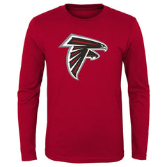 Atlanta Falcons Youth Primary Logo Long Sleeve T-Shirt Red - NFL