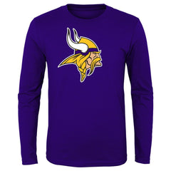 Minnesota Vikings Preschool Primary Logo Long Sleeve T-Shirt Purple - NFL