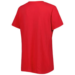 Nike - Brooklyn Nets Women's Local Performance V-Neck T-Shirt - Red